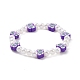 Adorable collier de perles en argile polymère et perles en plastique abs et bracelet extensible SJEW-JS01267-4
