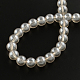 Chapelets de perles en verre peinte par pulvérisation transparent X-DGLA-R050-8mm-05-2
