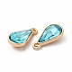 Faceted Glass Rhinestone Pendants FIND-G049-01G-03-2