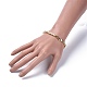Brass Beads Stretch Bracelets BJEW-JB04177-3