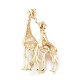 Golden Plated Alloy Brooches JEWB-L011-006G-2