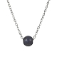 Ожерелья с подвесками из натурального лазурита и круглыми бусинами NJEW-JN04551-03-1