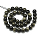 Chapelets de perles en obsidienne dorée naturelle G-S150-20-12mm-2