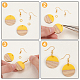 Olycraft bricolage kits de fabrication de boucles d'oreilles pendantes DIY-OC0005-37-5