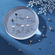 Sunnyclue 90 pièces 3 taille 304 supports de boucle d'oreille en acier inoxydable STAS-SC0004-85-4