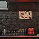 ヴィンテージメタルブリキサイン  バーの鉄の壁の装飾  レストラン  カフェパブ  長方形  女性の模様  300x200x0.5mm AJEW-WH0189-085-7