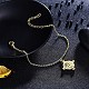 Brass Charm Bracelets BJEW-BB33778-3