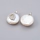Natural Cultured Freshwater Pearl Pendants PEAR-F008-30P-Q-2