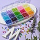 Perline acriliche trasparenti a 15 colore DIY-YW0005-36-4