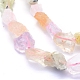 Brins de perles de quartz mélangées naturelles brutes G-I279-B13-3