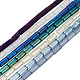 7 fili 7 fili di perle di vetro placcato stile EGLA-YW0001-24-1