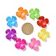 Opaque Acrylic Flower Bead Caps SACR-Q099-M19-4
