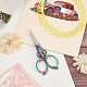 SUNNYCLUE 1Pc Small Embroidery Sewing Scissors Detail Shears Vintage Sharp Tip Scissor Stainless Steel Scissors for Cutting Fabric Craft Knitting Threading Needlework Artwork Handicraft DIY Tool TOOL-WH0139-35-4