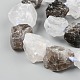 Cristallo di quarzo naturale grezzo grezzo e fili di perline di quarzo fumé G-F595-I06-2