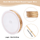 Beebeecraft 24 Gauge Copper Wire 54.6 Yards/50M 18K Gold Plated Copper Round Jewelry Wire Polished Tarnish Resistant with A Spool for DIY Jewelry Making Supplies and Craft(0.5mm) CWIR-BBC0001-02C-B-2