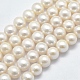 Hebras de perlas de agua dulce cultivadas naturales PEAR-F007-28-01-1