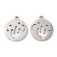 201 Stainless Steel Pendants STAS-A084-09P-1