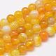 Chapelets de perles en agate rayée naturelle/agate à bandes G-K155-A-8mm-06-1