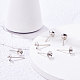 BENECREAT 925 Sterling Silver Stud Earring Findings STER-BC0001-30P-6