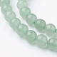 Chapelets de perle verte d'aventurine naturel G-G735-63-6mm-3