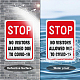 Globleland UV Protected & Waterproof Aluminum Warning Signs AJEW-GL0001-01A-11-5