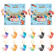 12Pcs 6 Colors Goldfish Locking Stitch Markers HJEW-PH01601-1