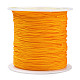 編み込みナイロン糸  ビーズジュエリー作りのための中国結びコードビーズコード  オレンジ  0.5mm  約150ヤード/ロール NWIR-R006-0.5mm-525-1