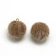 Faux Mink Fur Covered Charms WOVE-S084-36A-1