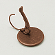 Brass Leverback Earring Findings KK-C1244-16mm-R-NR-3