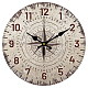 Настенные часы с принтом из мдф HJEW-WH0058-004-1