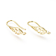 Brass Earring Hooks KK-G374-11G-1