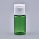 ペットのプラスチック製の空のフリップキャップボトル  白いppのプラスチック製のふた付き  旅行用液体化粧品サンプル用  グリーン  2.3x5.65cm 容量：10ml（0.34液量オンス）。 MRMJ-K002-A05-1