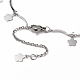 Encantos de flores 304 conjuntos de joyas de cadena de barra de acero inoxidable SJEW-JS01154-5