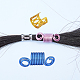 SUNNYCLUE Aluminum Wire Hair Coil Cuffs ALUM-SC0001-05-4