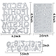 Craspire number & alphabet frame plantillas de troqueles de corte de acero al carbono DIY-CP0001-03-3