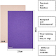 ジュエリー植毛織物  ポリエステル  自己粘着性の布地  長方形  青紫色  29.5x20x0.07cm DIY-BC0010-23F-2