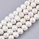 Chgcraft 2 fili di perle d'acqua dolce coltivate naturali perle di perle di forma di patata color conchiglia per la creazione di gioielli PEAR-CA0001-02-4