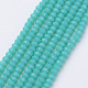 Faceted Solid Color Glass Rondelle Bead Strands GLAA-Q044-3mm-20-1