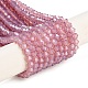 Cuisson des brins de perles de verre transparentes peintes DGLA-F029-J4mm-2