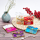 NBEADS 15 Pcs Silk Embroidery Pouch ABAG-NB0001-24B-5