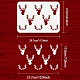 Fingerinspire pochoir de motif de tête de cerf 1.7x8.3 pouce réutilisable bois peinture pochoir en plastique bricolage artisanat art animal cerf pochoirs pour mur DIY-WH0202-522-2