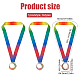 3шт 3 цвета медали из сплава эмали AJEW-FG0002-64-2