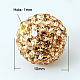 Perles de boule pavé disco  X-RB-Q195-10mm-362-1