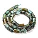 Brins de perles turquoises africaines naturelles (jaspe) G-G068-A39-01-3