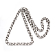 304 Stainless Steel Curb Chain Necklaces NJEW-M150-01P-2
