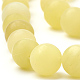 Natürliche Zitronen Jade Perlen Stränge G-T106-308-2