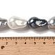Гальванические оболочки жемчужные бусы пряди BSHE-M035-01A-03-4