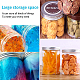BENECREAT 10 Pack 2.8oz/80ml Column Plastic Clear Storage Containers Jars Organizers with Aluminum Screw-on Lids CON-BC0004-86-8