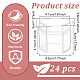 六角形のプラスチック製のキャンディーボックス  キャップ付き  結婚式のお菓子の収納に  透明  4x4.5x4cm CON-WH0092-43-2