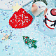 Ahandmaker 1080 個スノーフレーク紙吹雪グリッター冬の紙吹雪雪混合色スパンコールスノーフレーク紙吹雪誕生日パーティー結婚式クリスマス装飾品スクラップブッキング装飾 MRMJ-GA0001-16-4
